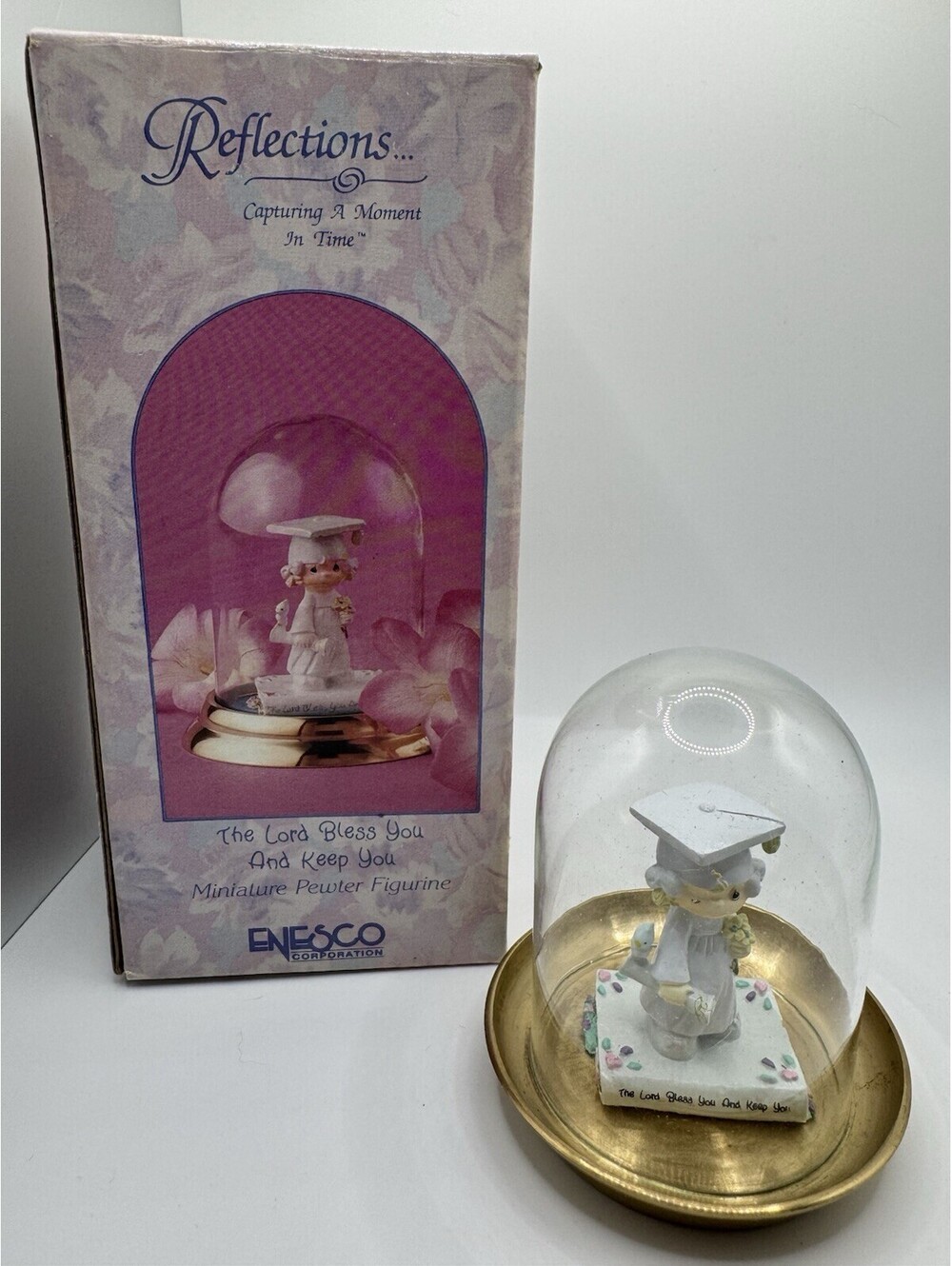 Precious Moments #622621 “The Lord Bless You And Keep You” 1991 Pewter Fig NIB